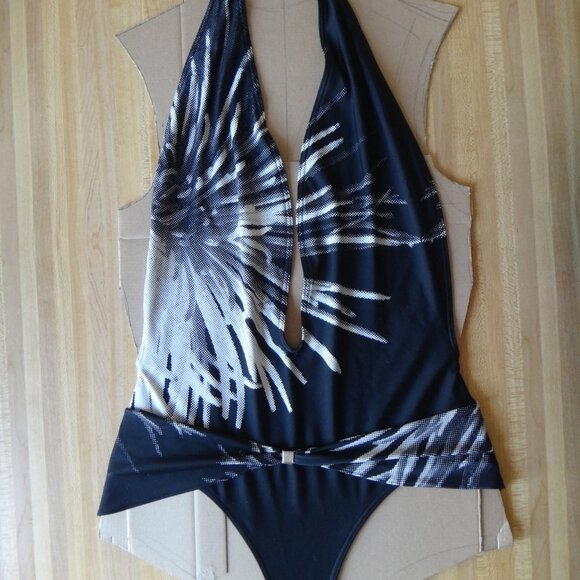 Authentic Hermes Vintage Halter One Piece Swimsuit  Size:EU - 44; US - XXL - Picture 10 of 16